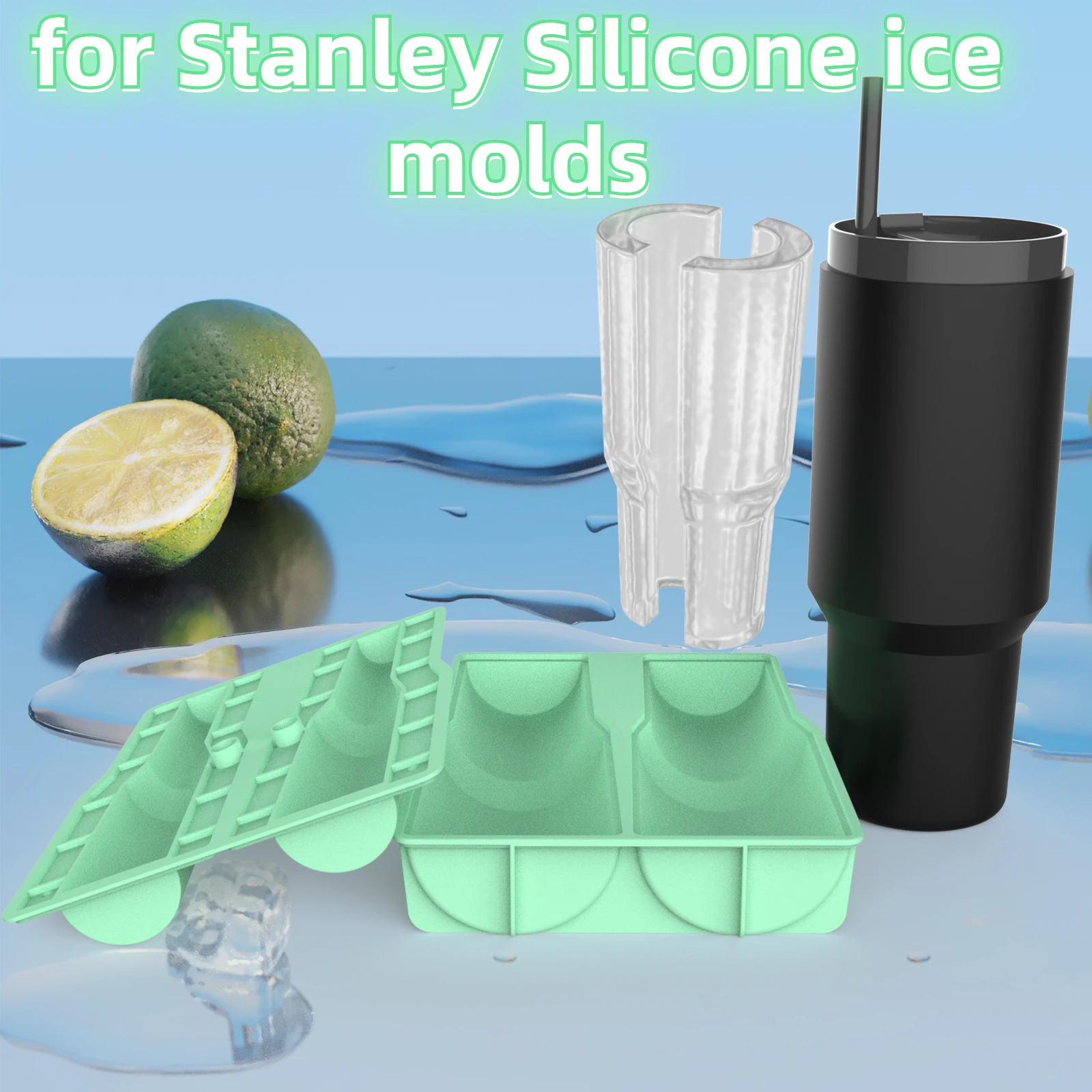 

Applicable for Stanley Silicone Ice Molds Reusable Food Grade Molds No Whitening, No Deformation, Easy To Clean 2024