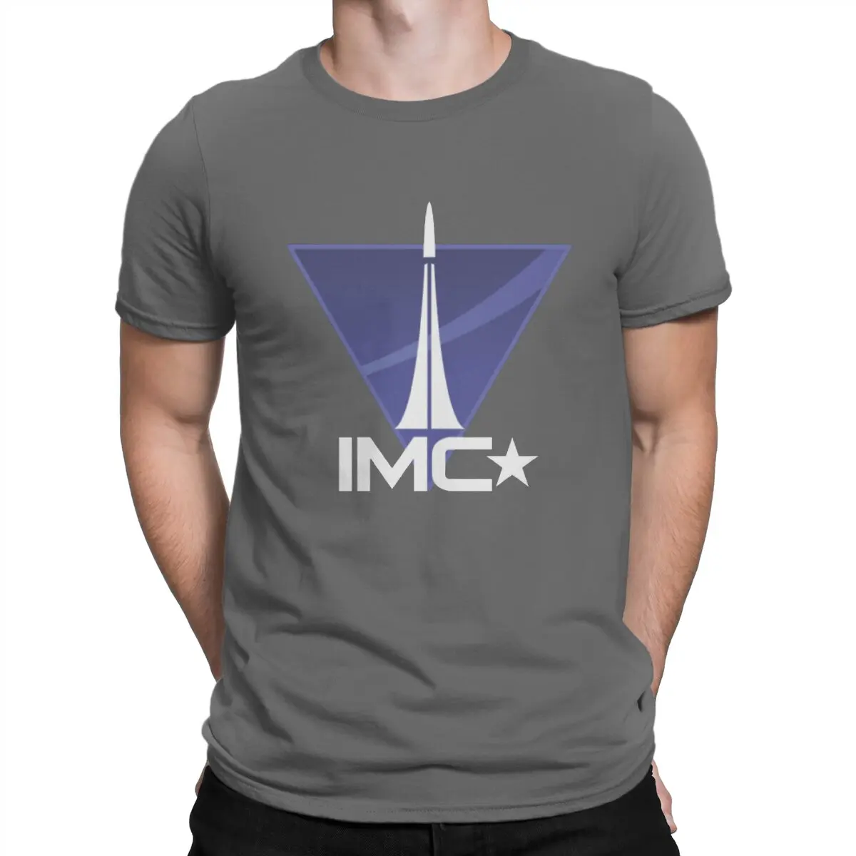 thumbnail image 1 of Camisetas IMC de Interstellar Manufacturing Corporation para hombre, camisetas Titanfall de algodón puro, camisetas de manga corta con cuello redondo., 1 of 7