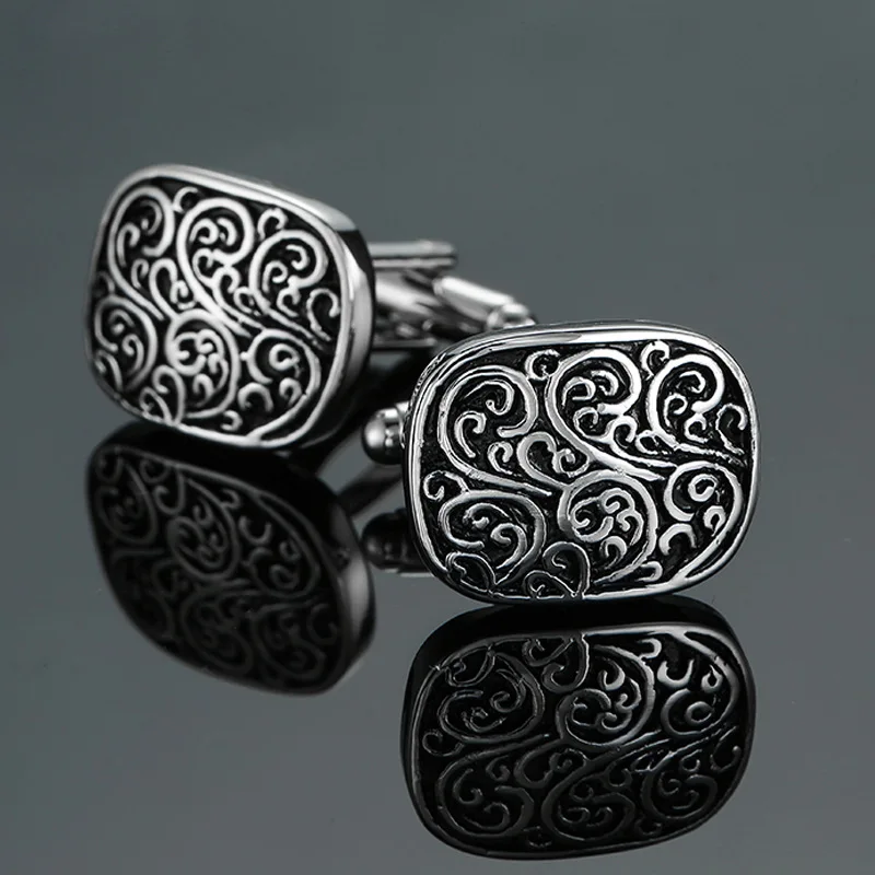 Jewelry Cufflinks Vintage Embossed Pattern Gental Men Business Wedding French Shirt Cufflink Accessory Gift,crystal cufflinks
