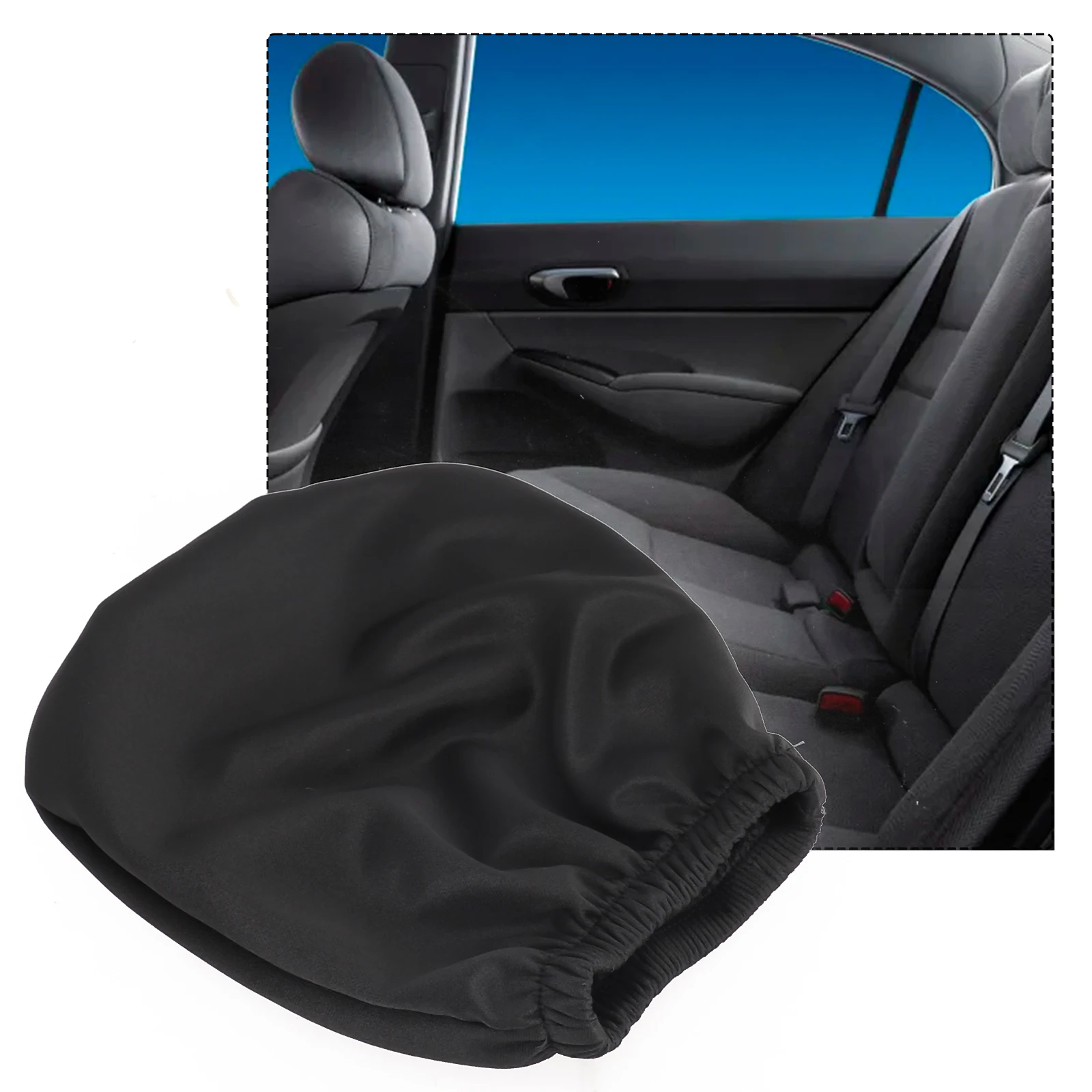 

Brand New Headrest Cover Headrest Cap Universal Vehicle 1pcs 1x Accessories Auto Black Car Parts Premium Cloth