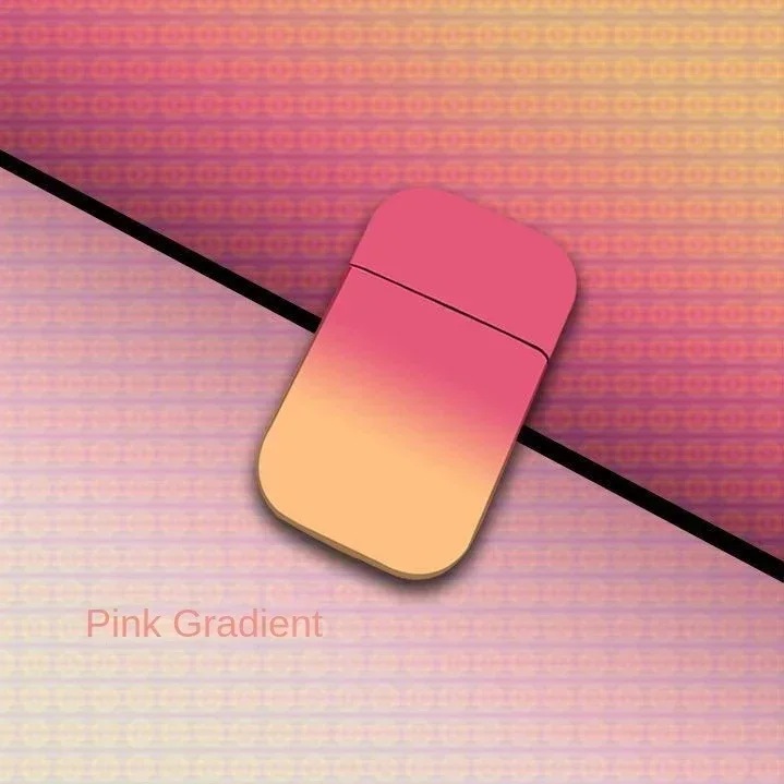 

High Beauty Pink Flame InflatableWindproof Metal Gradient INS Network Red Girl Lighter for Boyfriend