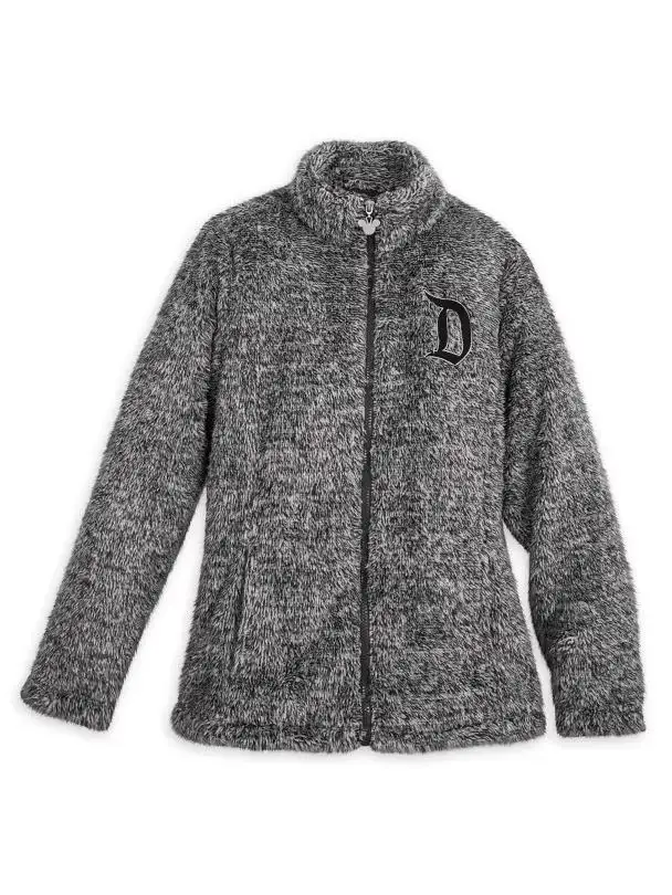 Soft Comfortable Couples Hoodie Jaet Zipper Print Warmth Polyester Fiber Long Sve ort Sle Commute Winter Coat