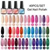 60/40/20Pcs Gel Nail Polish Set Nail Art Colorful Glitter Nail Gel Kit Vernis Semi Permanent Manicure Set Soak Off UV Gel 3