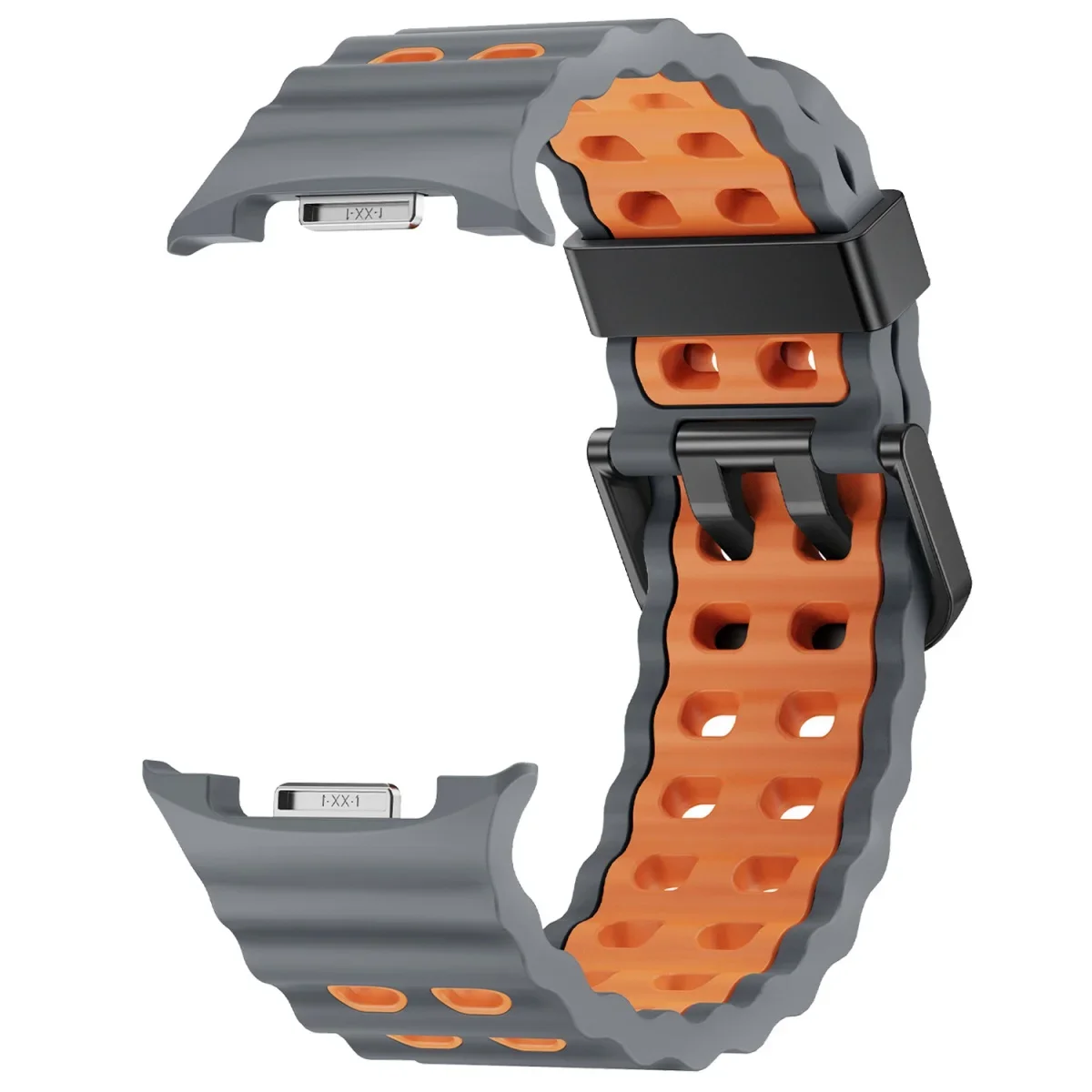 Two-Tone Silicone Sport Band Replacement for Galaxy Watch 8 Classic 46MM