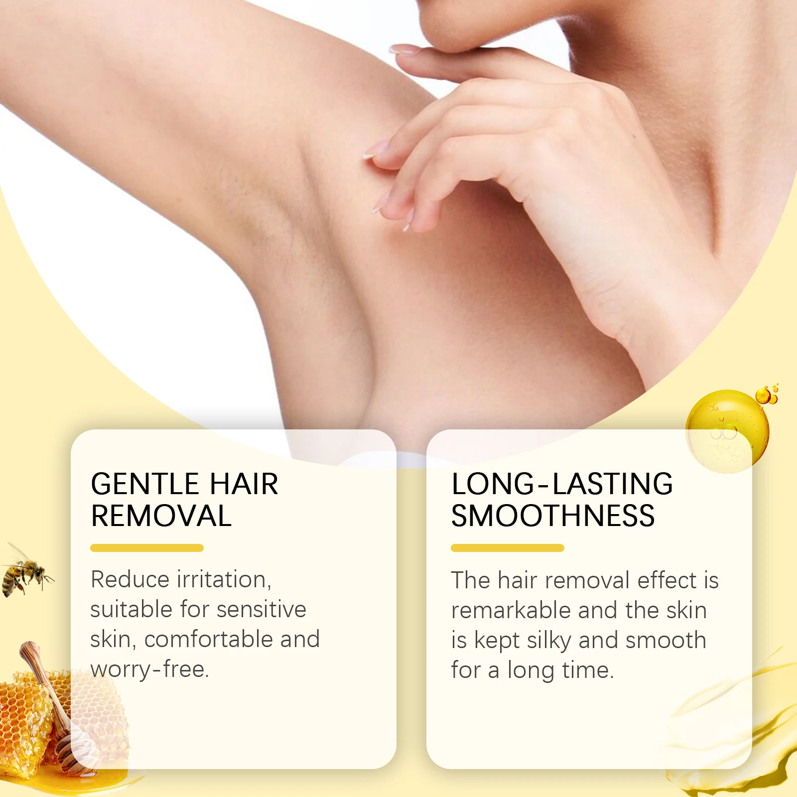 Crema depilatoria al veleno d'api delicata nutriente corpo gambe_voghion.com