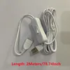 USB Cable With Switch ON/OFF 2Meters Length USB Extension Cable Toggle for USB Lamp Fan Power Supply 6