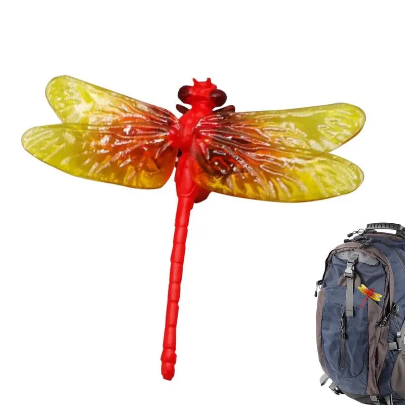 

Dragonfly Model Mini Dragonfly Figure Art Dragonfly Ornament Vivid Animals Figurine PVC Dragonfly Gifts Outdoor Garden Farm Back