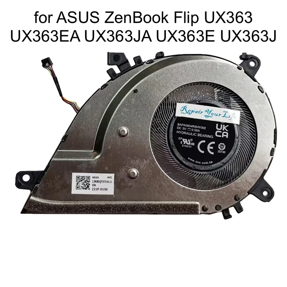 Ventilateur De Refroidissement Pour PC Portable ASUS UX561 - Remplacement Silencieux - Connecteur 4 Broches