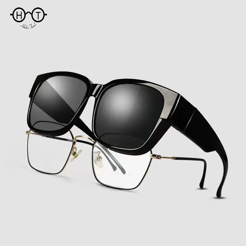 

Fit Over Myopia Glasses Cover Sunglasses Polarized Men Women UV400 Goggles Outdoor Travel Driving Anti-Glare Cover Sun Glasses