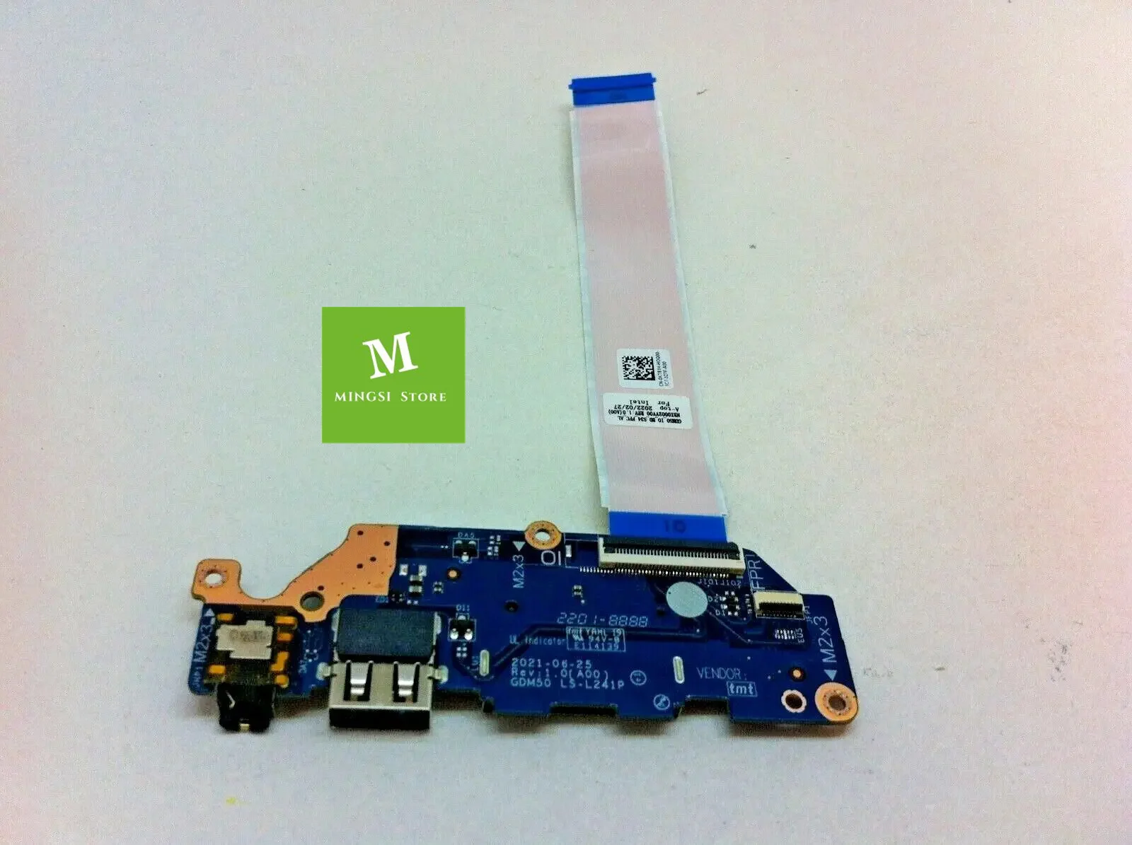 para Dell Inspiron 15 3510 io Placa de Áudio Usb w Cabo Ls-l241p Kt81h Nbx0002vv00