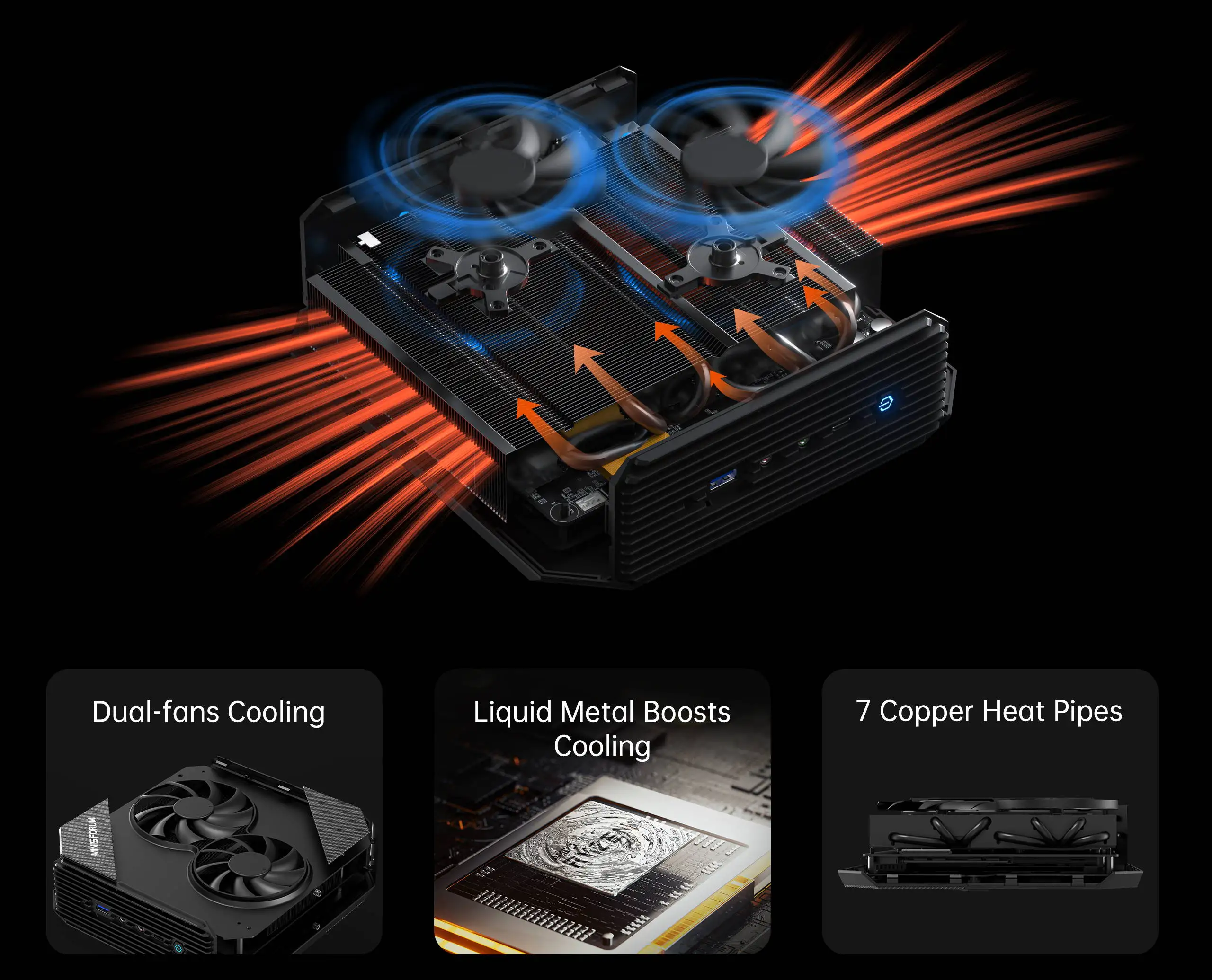 Minisforum HX80G AMD Ryzen 7 5800H MINI PC Windows 11 DDR4 16GB 