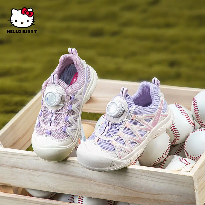 

Sanrio Kawaii Hello Kitty Sports Shoes Cute Cartoon Kids Breathable Mesh Casual Sneakers Lightweigh Toddler Walking Shoes Gift