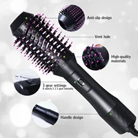 1000W Hair Dryer Hot Air Brush Styler Volumizer Straightener Curler Comb Roller One Step Electric Ion Blow Dryer Brush 2