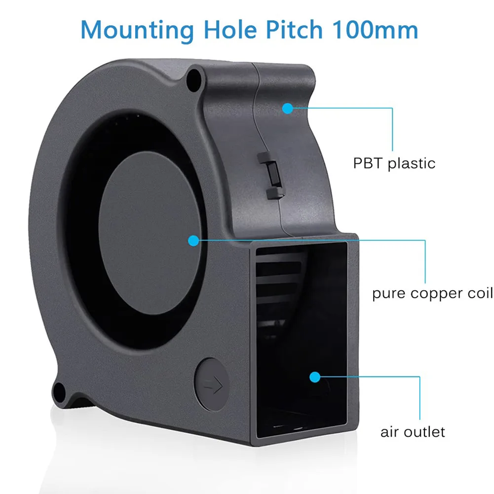 Garden Adjustable Air Blower Air Outlet BBQ Tools 97mm Blower Fan Cooking BBQ Heater Portable Machine Camping
