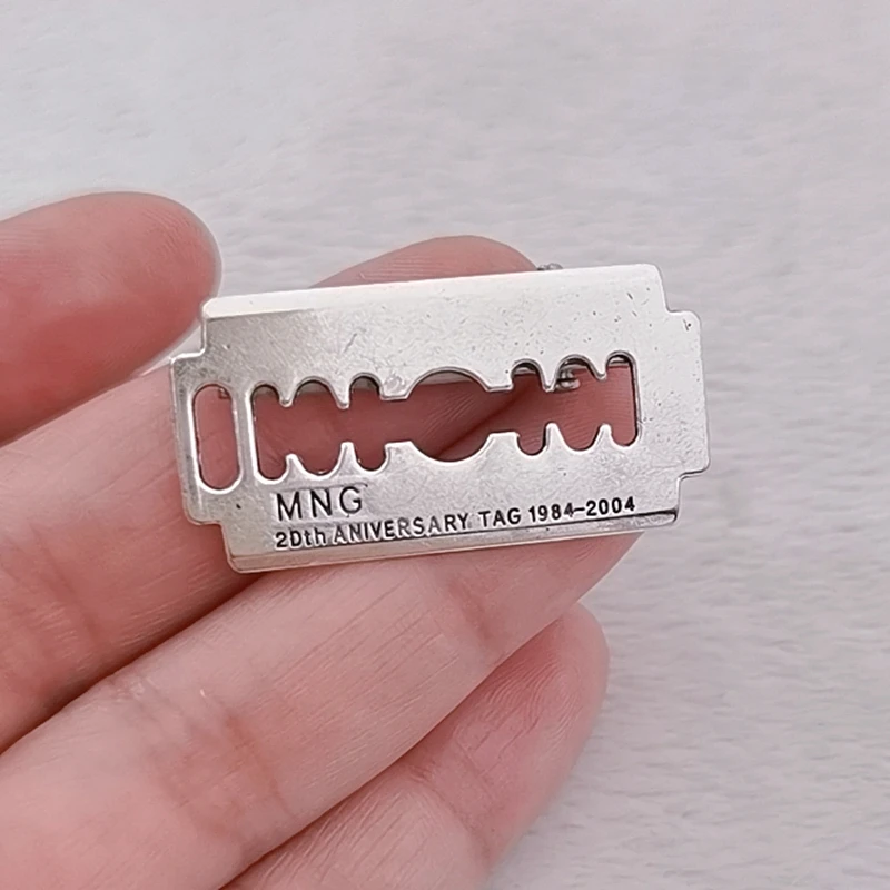 Razor Blade Hair Clips,Gothic, Silver Color, Emo Jewellery ,Goth ,Punk