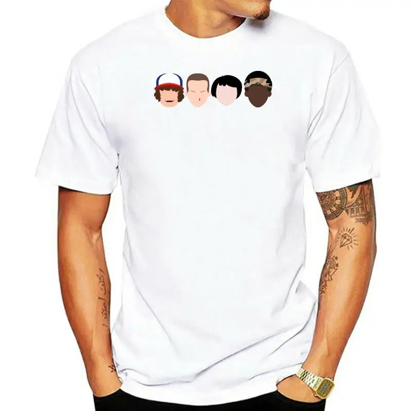 thumbnail image 1 of Camiseta Stranger Faces para hombre - CAJA DE REGALO STRANGER ELEVEN THINGS TERROR DVD Camiseta de manga corta para hombre Camiseta básica, 1 of 5