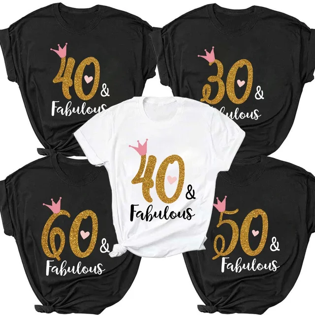30th/40th/50th/60th Print T-Shirt 1