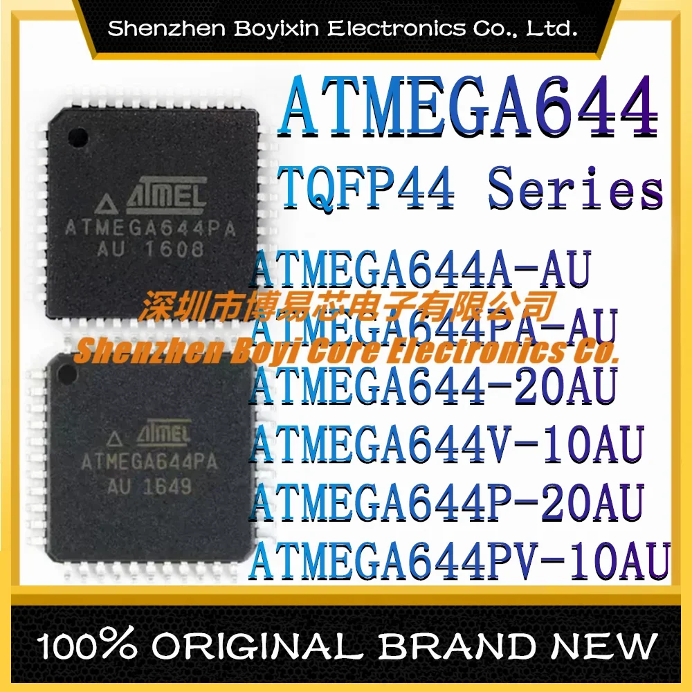 ATMEGA644A-AU ATMEGA644PA-AU  ATMEGA644-20AU ATMEGA644V-10AU ATMEGA644P-20AU ATMEGA644PV-10AU Microcontroller (MCU/MPU/SOC) IC atmega168a au atmega168 20au atmega168pa au atmega168pb an atmega168pb au atmega168p 20au microcontroller mcu mpu soc ic chip