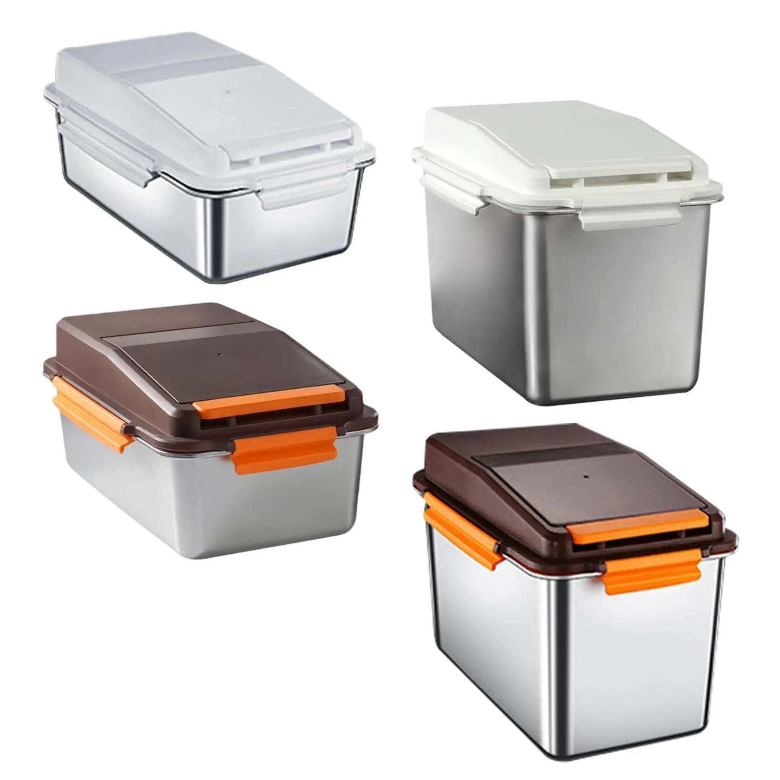 Pet Food Container Household Rice Grain Bucket Stainless Steel Airtight Cereal Pet Food Container Household Rice Grain Bucket Stainless Steel Airtight Cereal