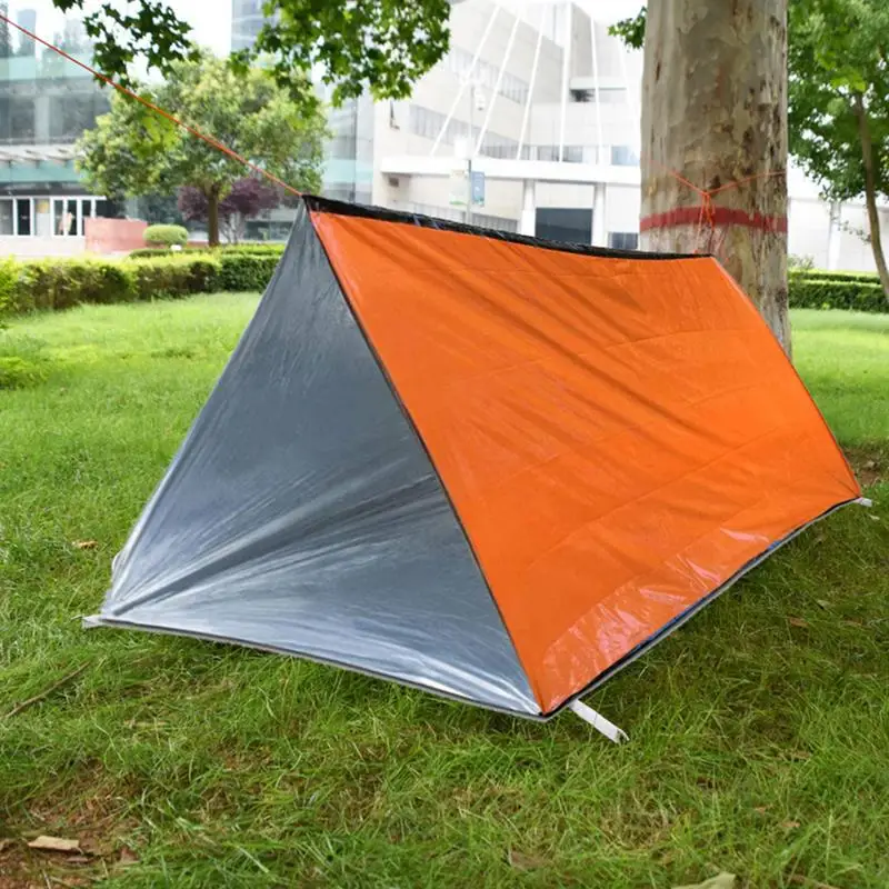 Emergency Shelter Survival Sleeping Bag Emergency Tent Waterproof Reusable Sack Year-Round All Weather Protection Compact 3
