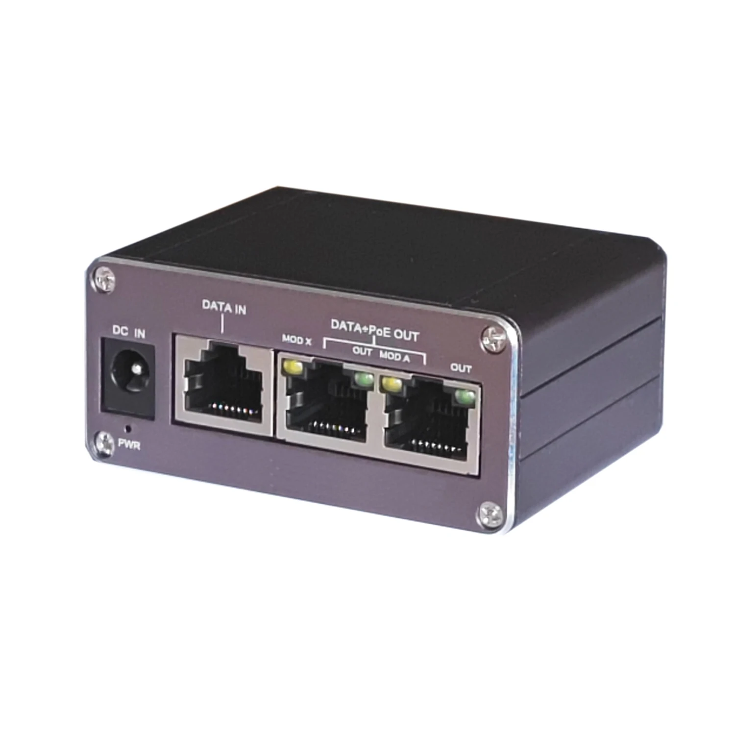 48V DC 입력 POE 인젝터 최대 60w 출력 10/100/1000Mbps