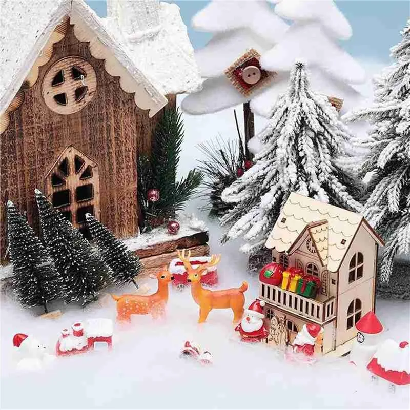Christmas Winter Artificial Snow Blankets Soft Thickened Rolls Cotton Snow Sheet for Festival DIY Decor