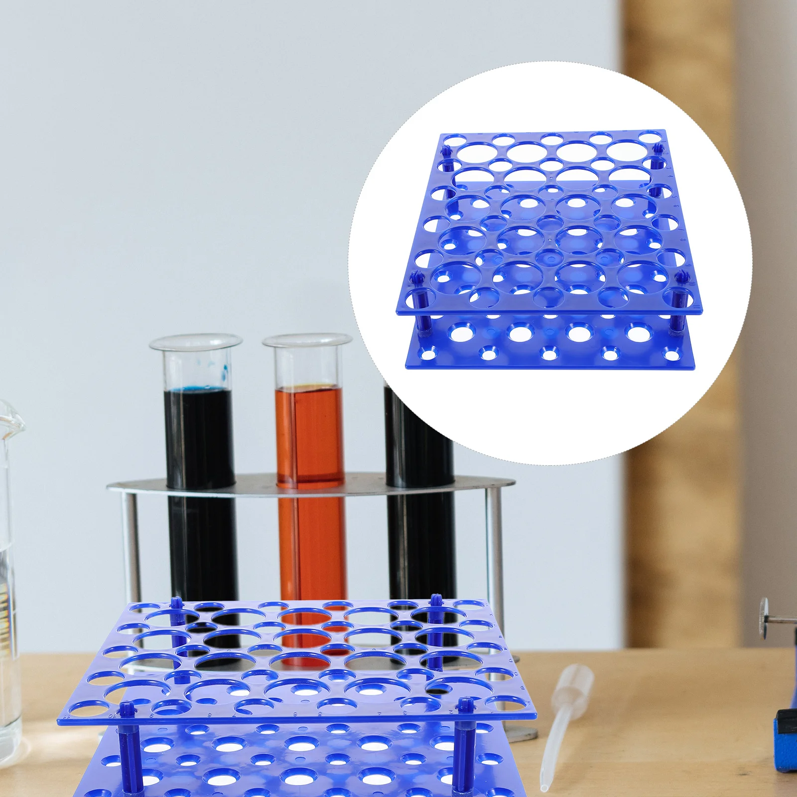 

50 Positions Tube Rack Centrifuge Tube Rack for 15ml/ 50ml Test Tube