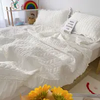 Korean Style Quilted Summer Quilt Blanket Lightweight Cooling Air-conditioning Comforter Quilt Soft Thin Quilt Machine Washable 1