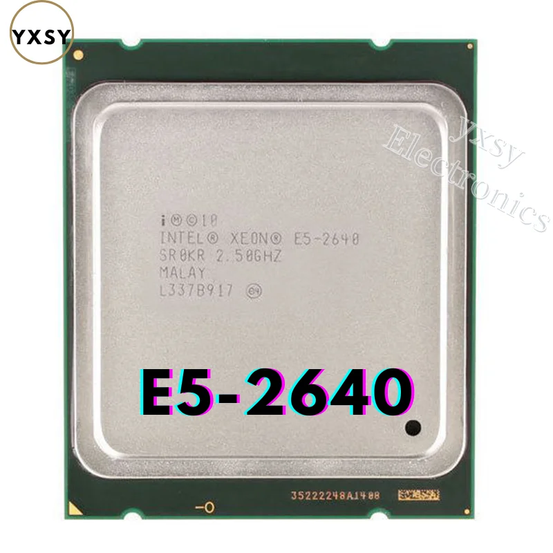 Intel xeon e5 2640 processador seis core doze thread 95w soquete lga ...