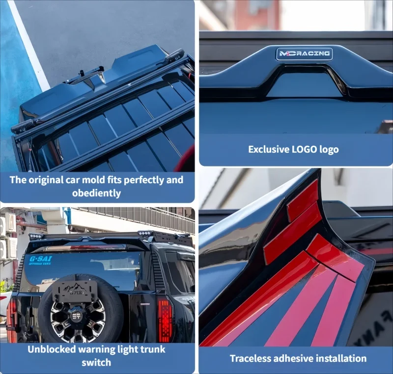 자동 MC 모델 루프 고정 윙 JETOUR Zongheng G700 2025 2026 개조 차량 스포츠 테일 윙 자동차 외장 액세서리