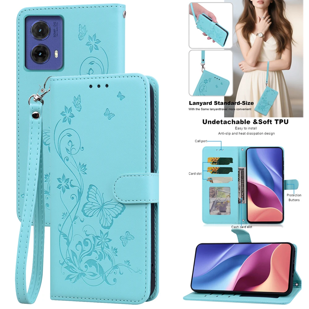 Leather Wallet Flip Phone Case – Elegant and Durable Protective Cover