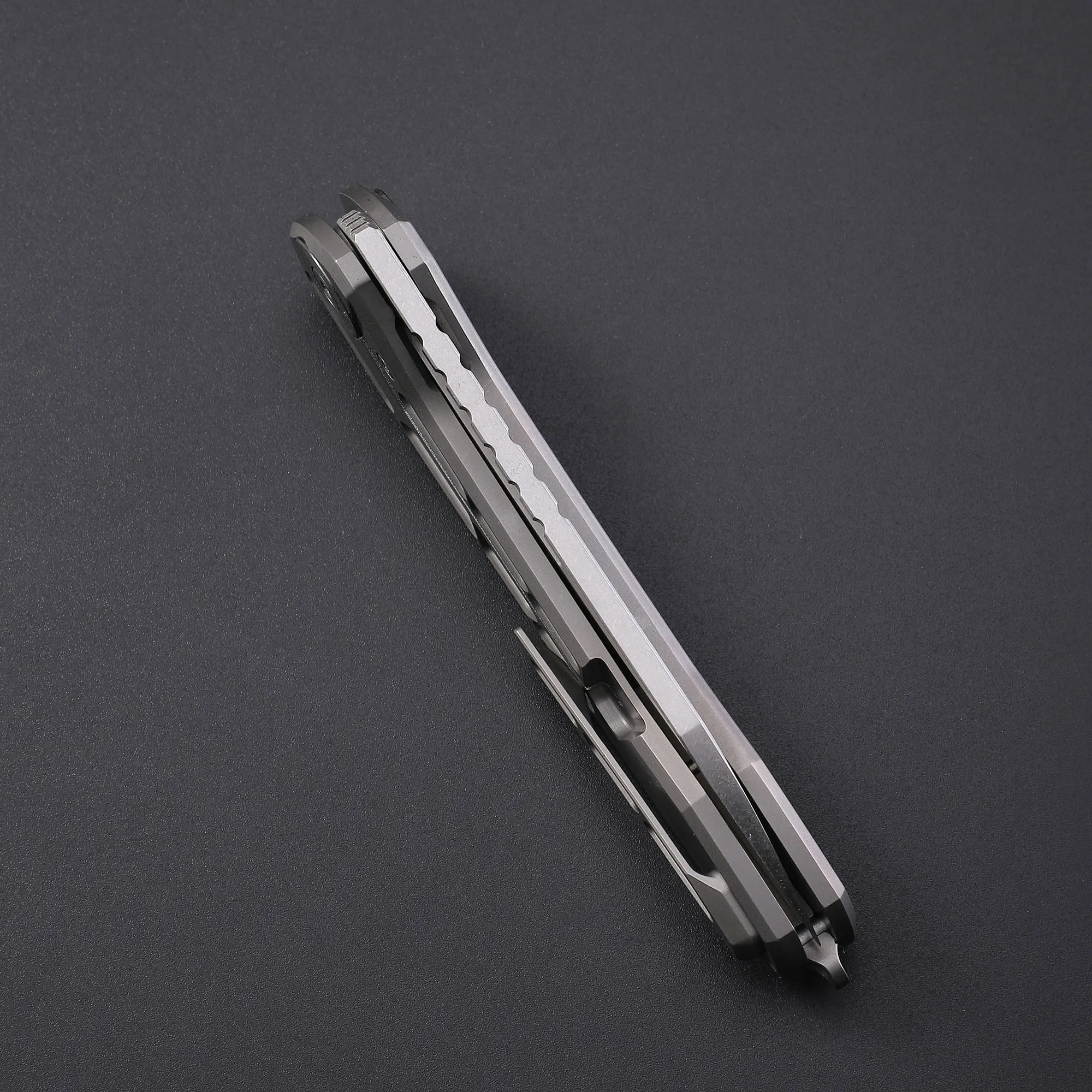 TWOSUN TS45 Folding Knife D2 M390 Steel Knife edc Gear for Men Titanium Handle Ball Bearing Outdoor Hunting Camping  Pocket Tool 6