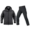 Winter Men TAD Tactical Suits Army Waterproof Fleece Coats+Pants Camouflage Soft Shell Training Uniform Casual  Hooded Jackets 4