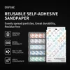 DSPIAE DSP Durable adhesive backed sandpaper set Dry and wet use Strong cutting power 75*25mm For Hobby Model DIY Sanding Making 1