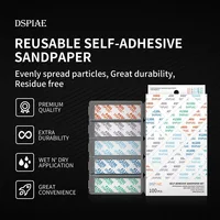 DSPIAE DSP Durable adhesive backed sandpaper set Dry and wet use Strong cutting power 75*25mm For Hobby Model DIY Sanding Making 1