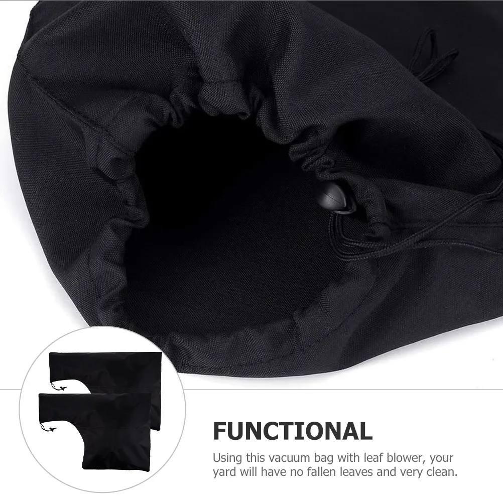 2Pcs 리프 블로어 진공 가방 옥스포드 천 내마모성 헤비 듀티 잎 수집 주머니 잔디밭 야외 낙엽용
