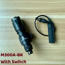 Tactical Rifle and Pistol Scout Light with Picatinny Rail Attachment (M300A-BK)