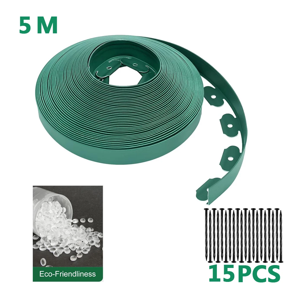 ערכת גבול נוף לערכת גבול, אין לחפור גן גבול פלסטיק גבוה חציר גבול גמיש עבור מיטות גן מיטות גן