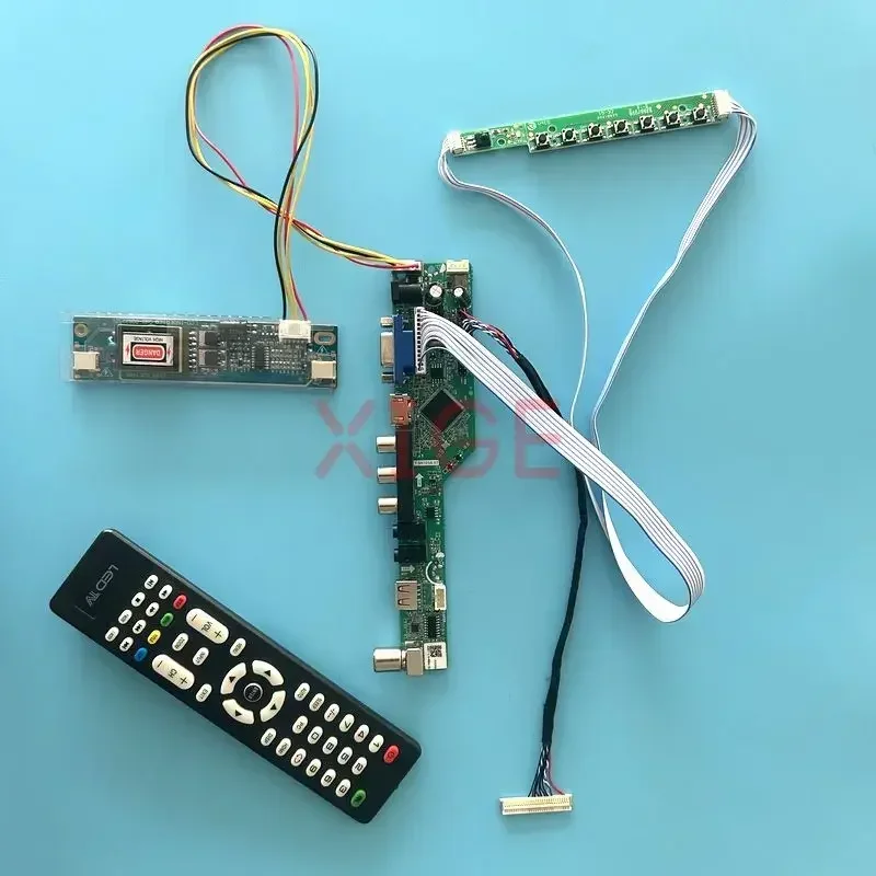 

Контроллер для LTN154AT08 LP154WX3 TX39D80VC1GAA, плата ЖК-контроллера LVDS, 30-контактный Экран AV + USB + IR + VGA + HDMI, Комплект «сделай сам» для аналогового ТВ 1280*800 2CCFL