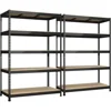 2 Packs 48" W x 24" D x 72" H Adjustable Garage Storage Shelves - 5-Shelf Heavy Duty Shelving Unit, Metal Utility Storage 1