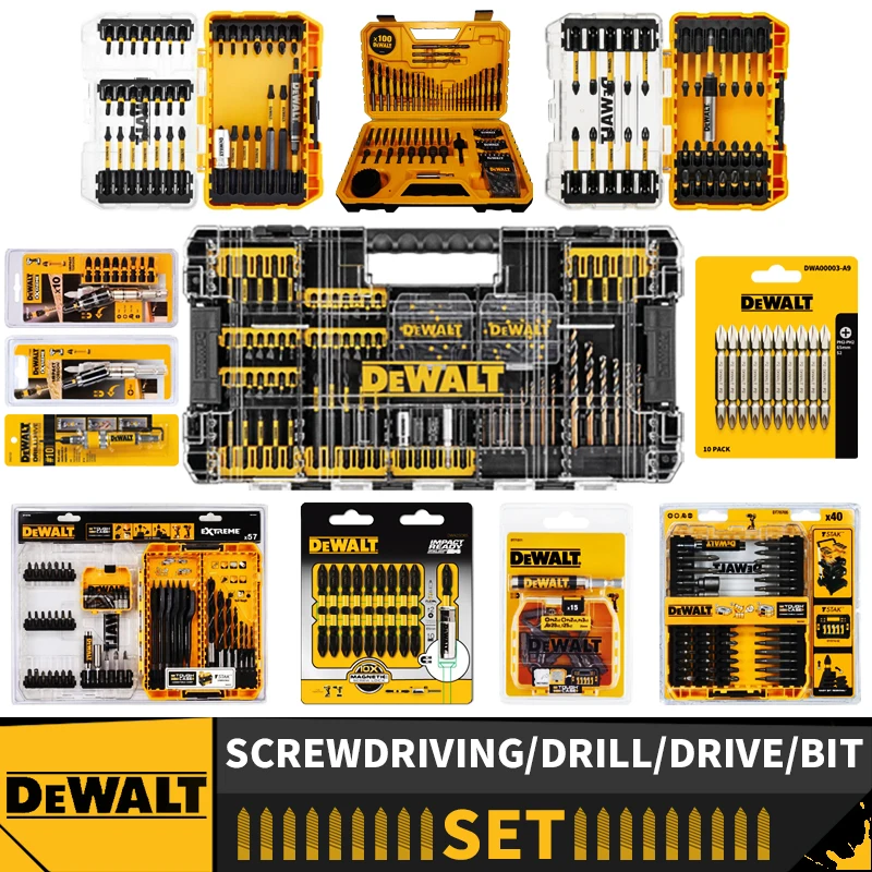 DeWaltScrewdrivingDrillDriveBitSetDWANGFT100SETDT71563DT70758