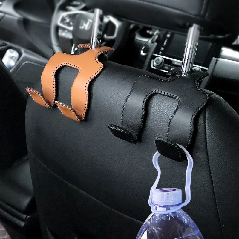 Cargo Trunk Bag Hook Universal Leather And Metal Car Seat Back Multifunctional