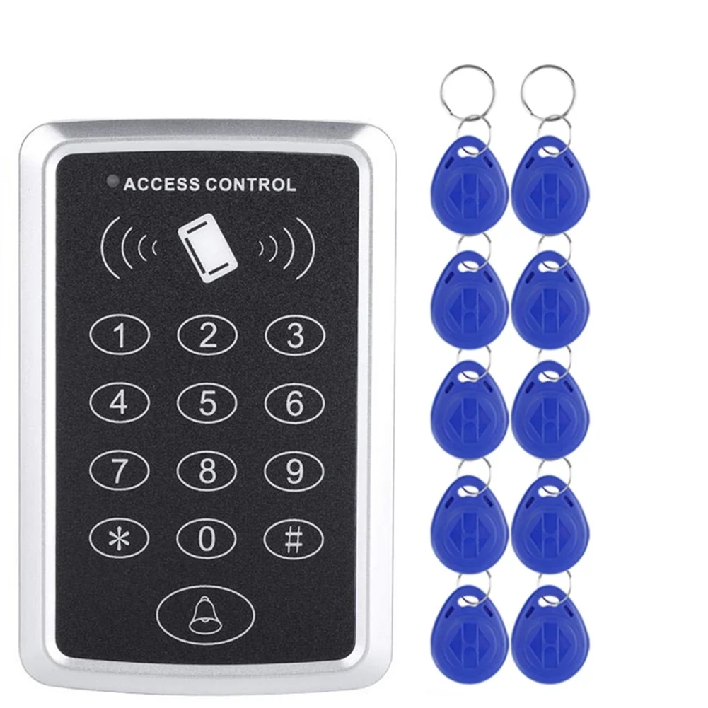 N82R 125Khz RFID 액세스 제어 키패드 EM 카드 리더 도어 액세스 제어 시스템 도어 잠금 해제 키보드 시스템