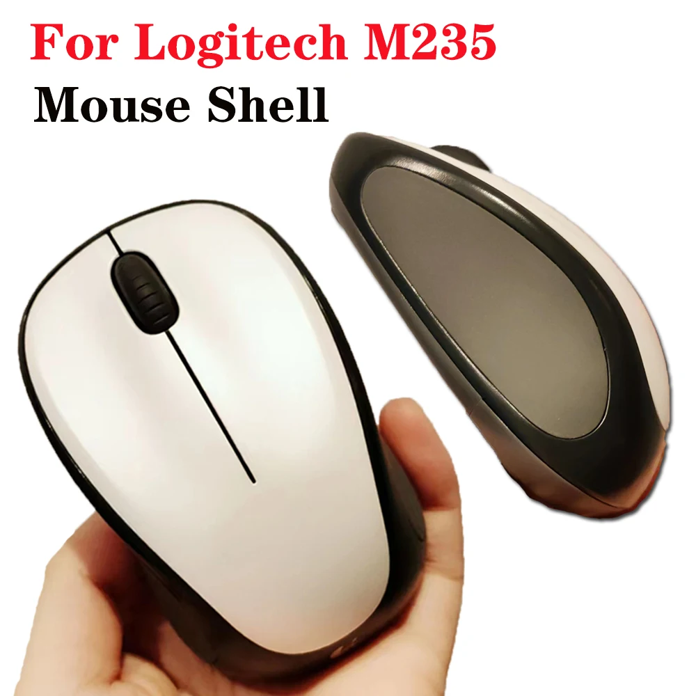 Внешний корпус мыши для Logitech M235, корпус мыши с колесиком прокрутки, сменная верхняя крышка, нижняя деталь для ремонта Внешний корпус мыши для Logitech M235, корпус мыши с колесиком прокрутки, сменная верхняя крышка, нижняя деталь для ремонта