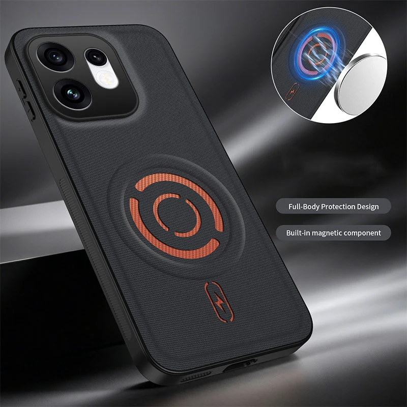 High-End Fabric Magnetic Wireless Charging Phone Case