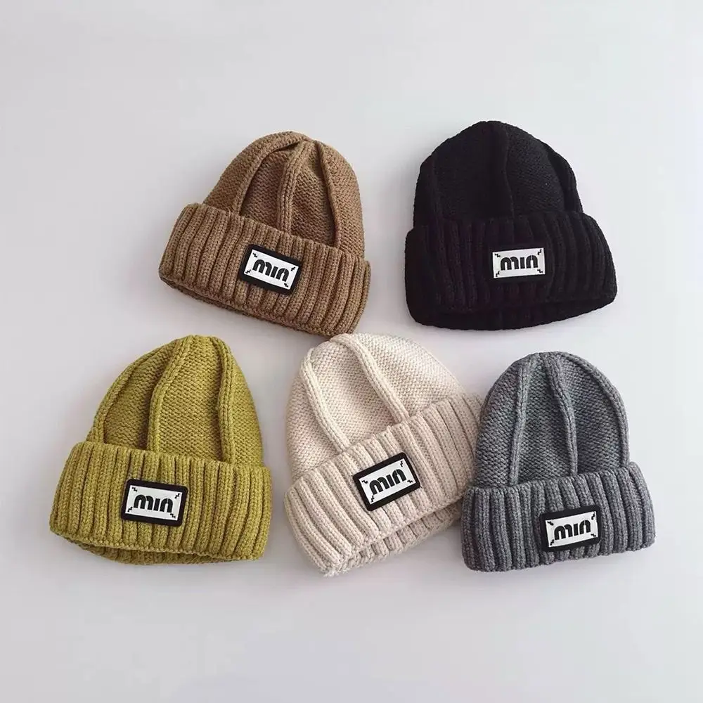 Fashion Warm Winter Hats Ear Protection Soft Knitted Cap Cute Beanie Hats Toddler