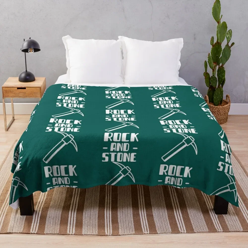 

rock and stone Throw Blanket Bed warm for winter Warm anime Blankets