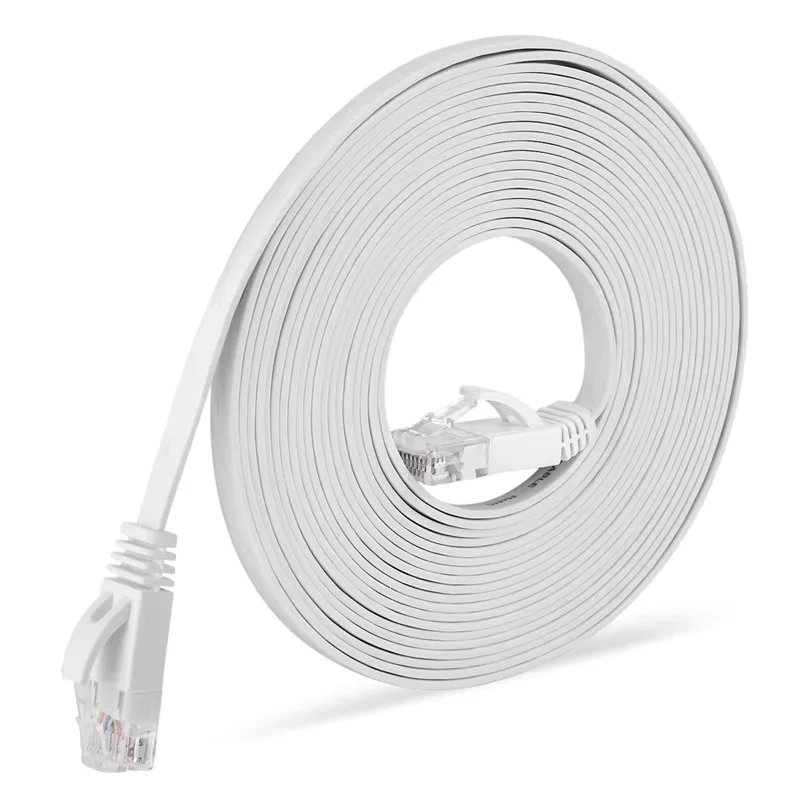 1000 Mbit/s flaches Ethernet Cat6 Lan 10 m UTP Cat 6 RJ 45 Netzwerkkabel RJ45 Twisted Pair Patchkabel für Laptop-Router 1/2/3/5/30 m – Detail 8