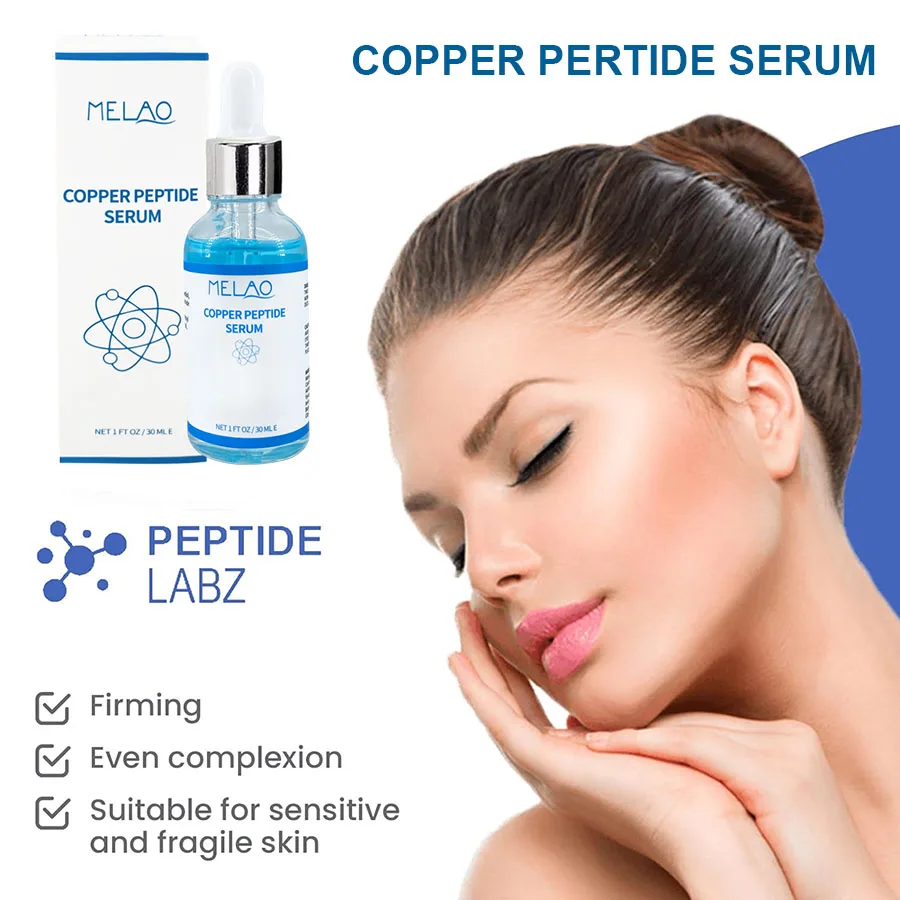 Melao Natural Deep Nourishing Firming Blue Copper Peptide Serum for face Anti Aging Anti Wrinkle 6
