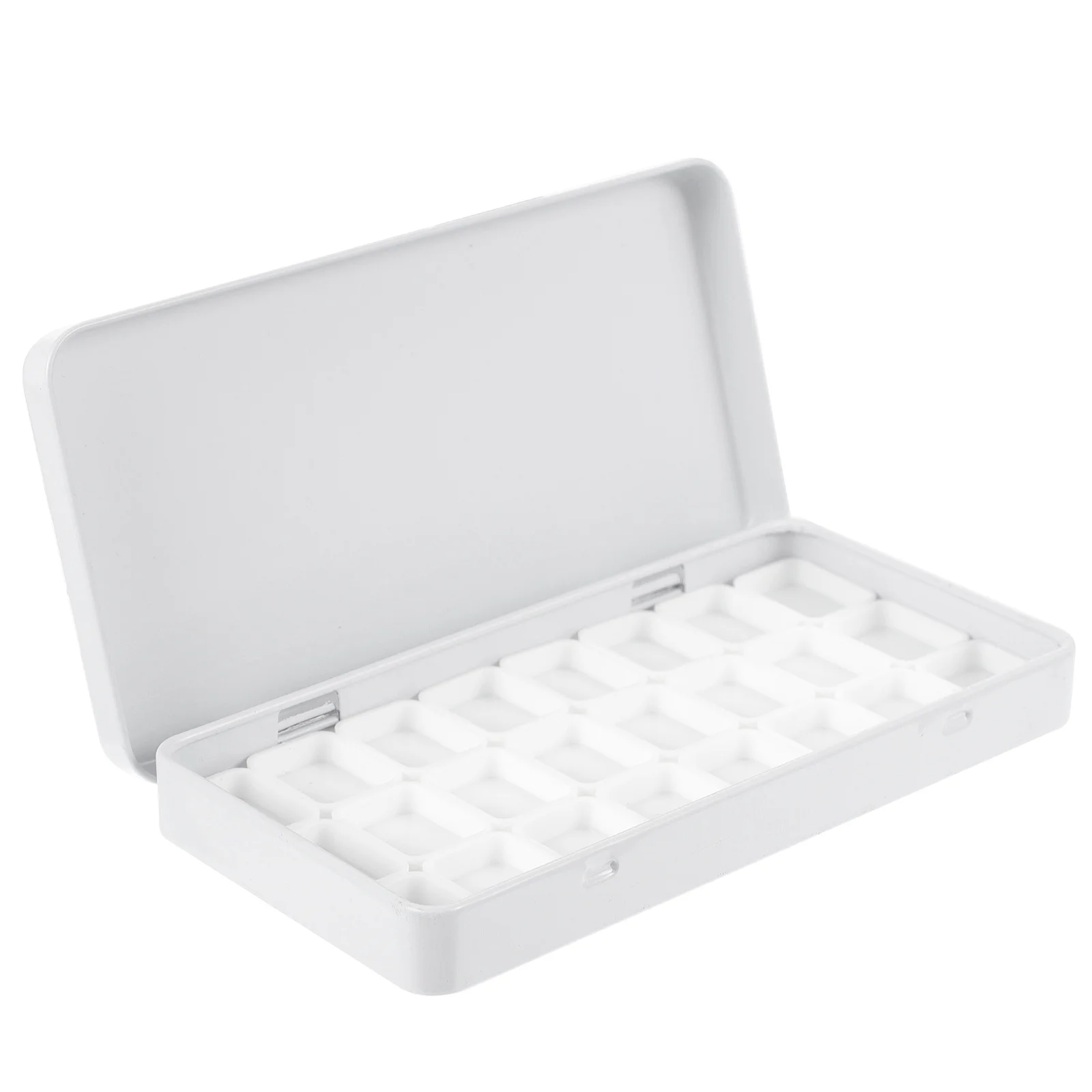 

Can Watercolor Tin Plastic Pan Travel Tray Pigment Iron Case Artist Student Empty White Oil Gouache